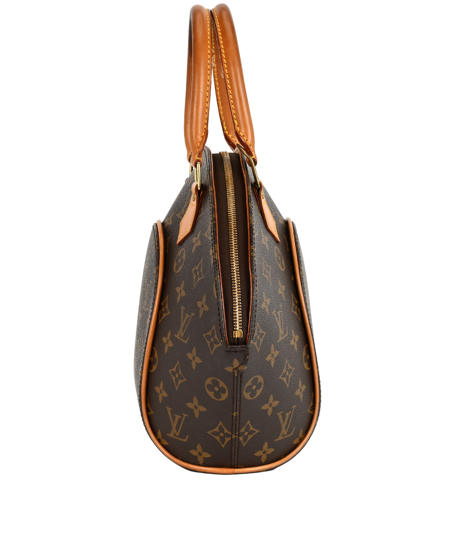 Ellipse PM, &pound;550, Handbags, Brown, Canvas, Bottom view
